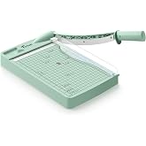 Firbon 12 Inch Guillotine Paper Cutter, Heavy Duty Paper Trimmer | 12-Sheet Capacity | Morandi | Dual Scale | Paper, Cardstock &amp; Photo Trimming | Scrapbooking Craft | Office, Home &amp; Studio Use