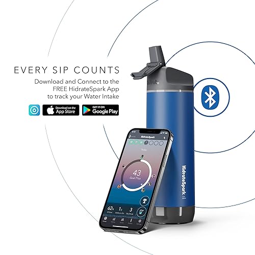 Hidrate Spark PRO Smart Water Bottle Tracks Water Intake Glows