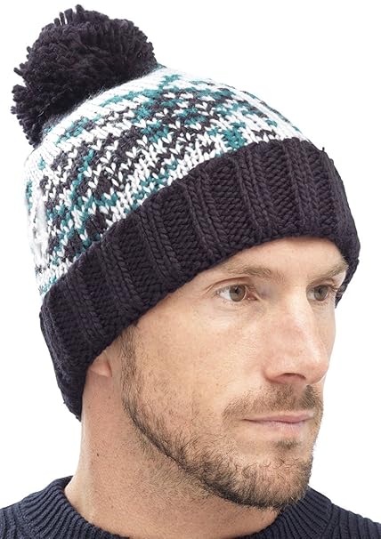 mens oversized bobble hat