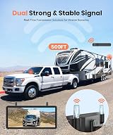 AUTO-VOX 7.2 inch Solar Wireless Reversing Camera with DVR Loop 1080P view 3