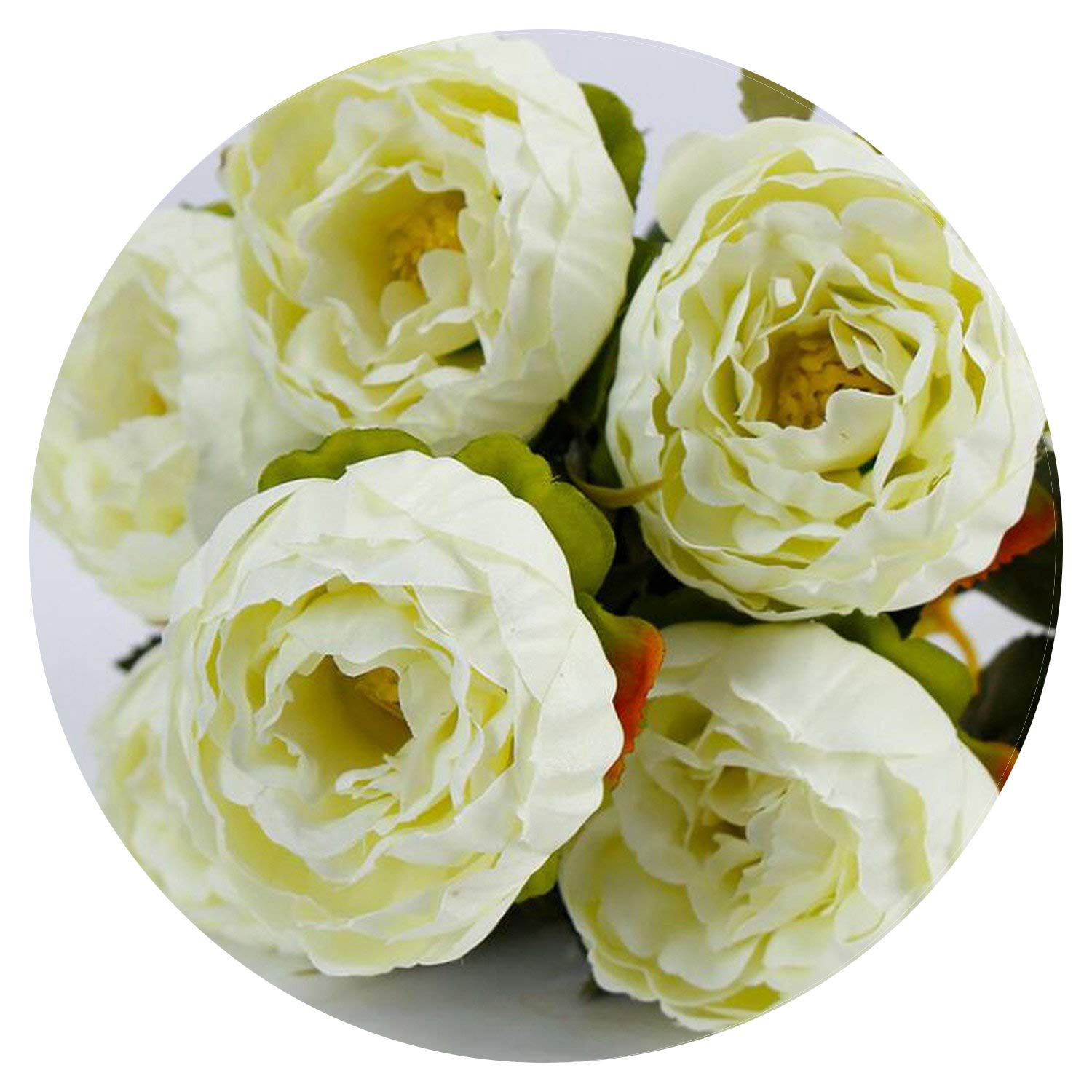 Amazoncom 6headsbunch Small Artificial Rose Peony Bouquet