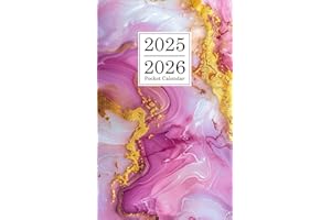 2025-2026 Pocket Calendar: Plan Your Way to Success with Our Small Pink Marble Two-Year Monthly Planner for Purse | 24 Months from January 2025 to December 2026 |