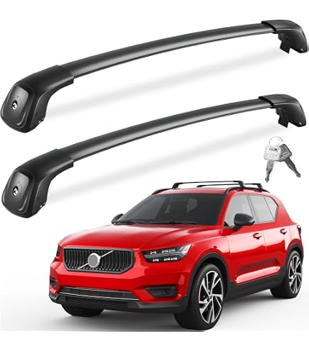 Complete Roof Rack Cross Bar System – Fits Volvo XC40, XC60, XC90 With Flush Rails