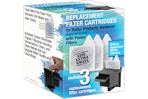 SW PRODUCTS Koller Products Filter Cartridges XS, Replacement Cartridge for Koller Products Fish Aquarium, 3 Pack