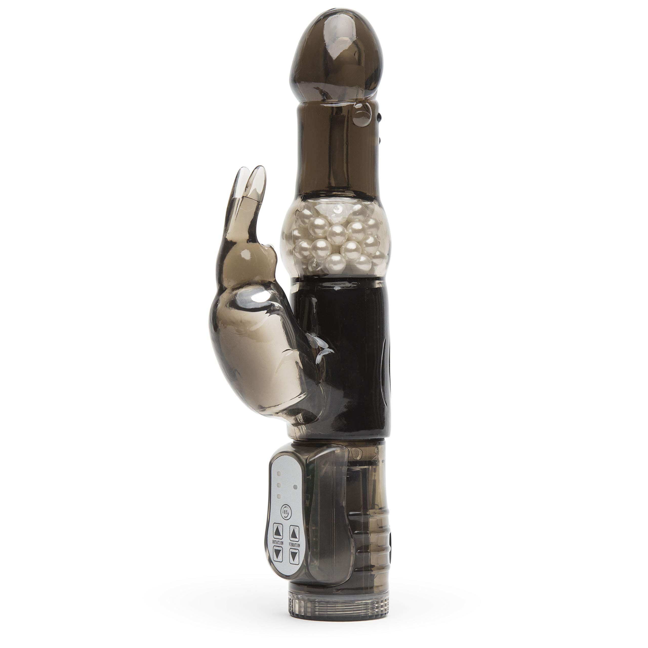 Lovehoney Jessica Rabbit Vibrator | Dual Stimulation Adult Sex Toy | 5 Inch Vibrator for Women with Rotating Shaft | Clitoris G-Spot Stimulator | Splashproof Personal Massager Woman & Couples | Black