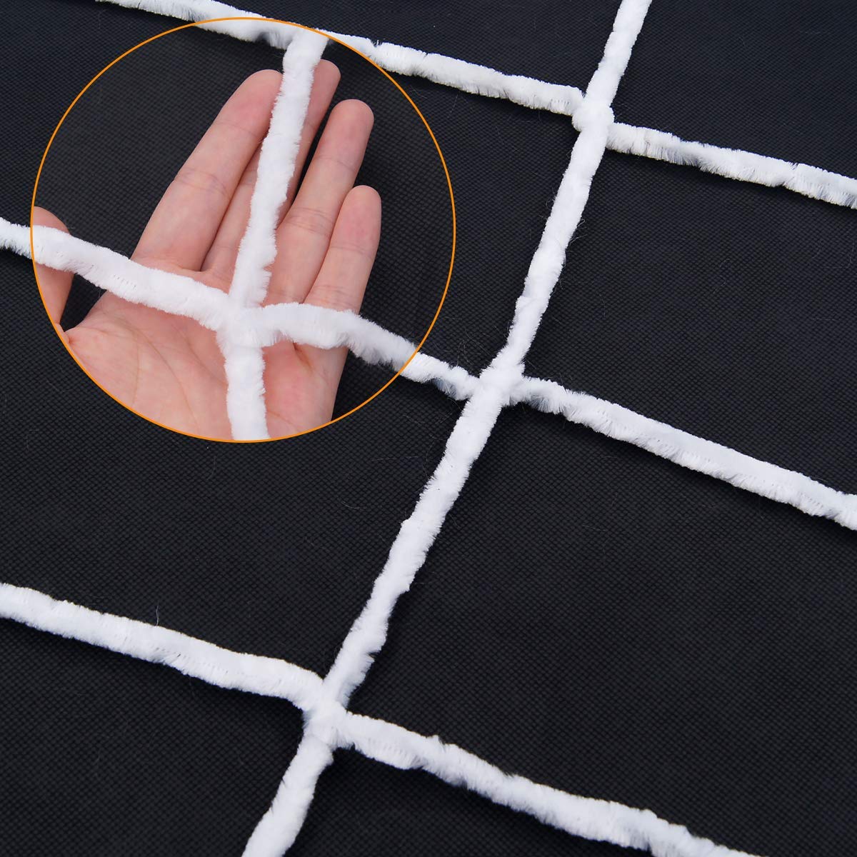 Pawliss Halloween Decorations, 5 feet Round Spider Web, Halloween Outdoor Yard Decor, 2 White and 1 Black