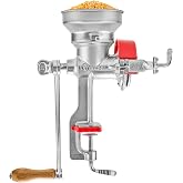 Victoria Manual Cast Iron Grain Mill 1200g with Low Hopper | Premium Corn-Grinding Mill and Grain Grinder, Made in Colombia