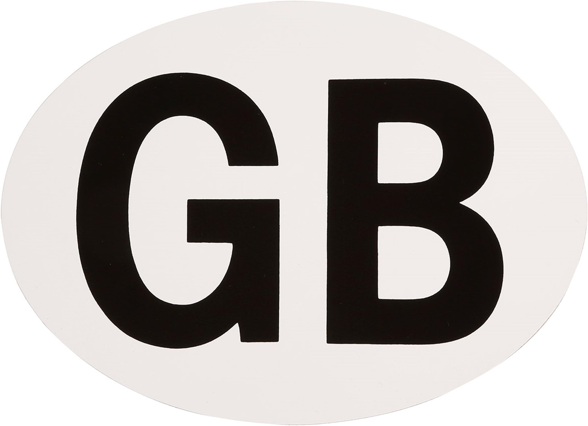 Maxautos Rear Large Sticker UK Europe England Ireland Welsh Scotland Ecosse Euro Car Bike Van Adhesive Vinyl Weatherproof Badge Oval (GB Great Britain White)