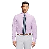 IZOD Men's Dress Shirt Regular Fit Long Sleeve