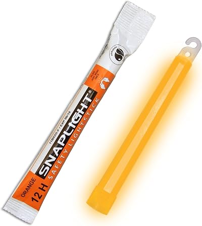 Cyalume Orange SnapLight Glow Sticks 15cm 12-Hour Light 10 Pack Made in France