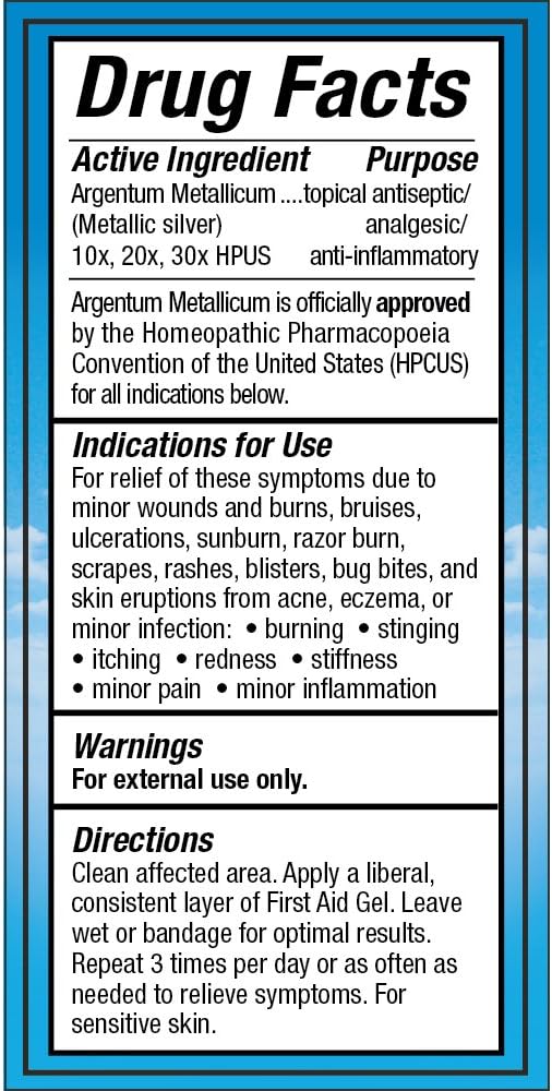 Sovereign Silver First Aid Gel – Homeopathic Medicine, 2 oz.: Health & Personal Care