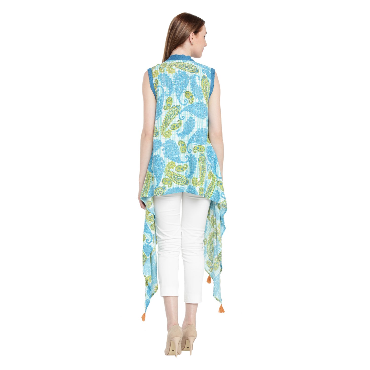 akkriti by pantaloons women's rayon blouson shrug