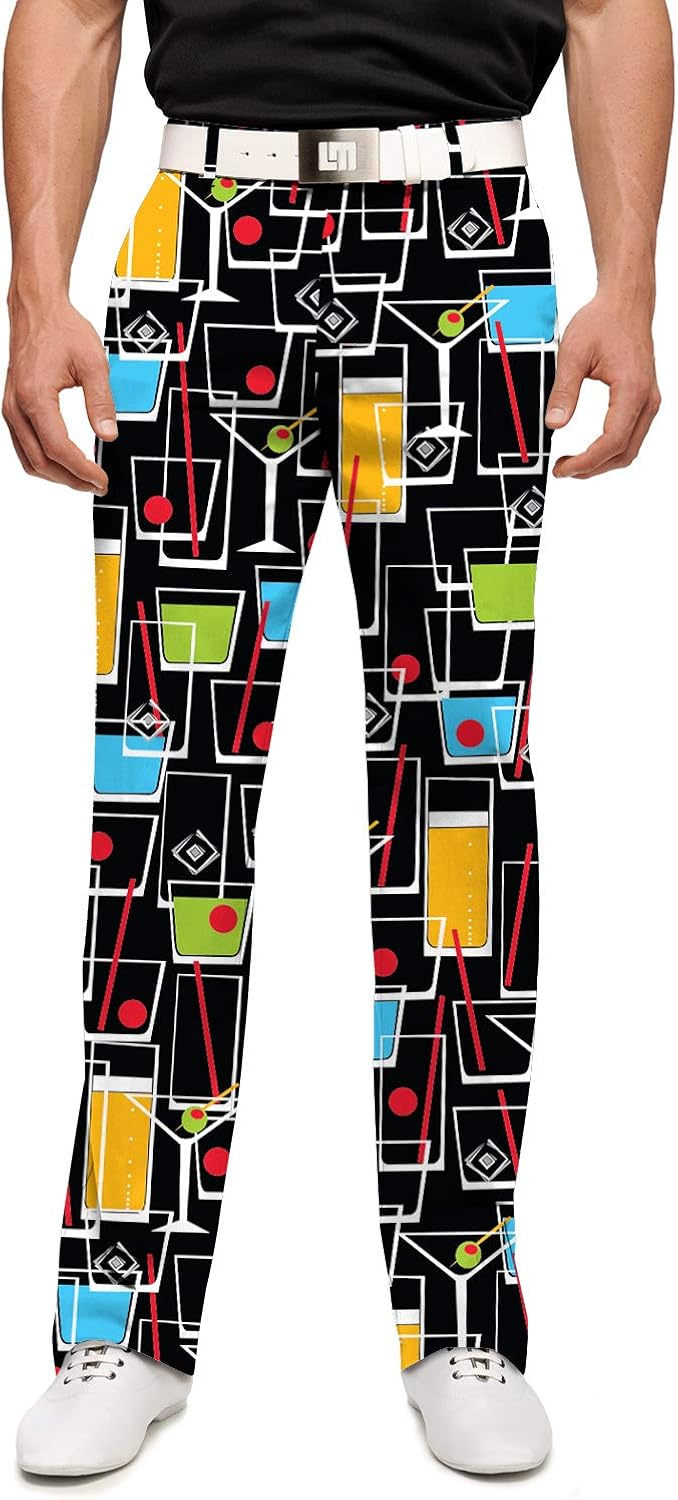Loudmouth Golf StretchTech PolyJohn Daly Fun Drinks Happy Hour
