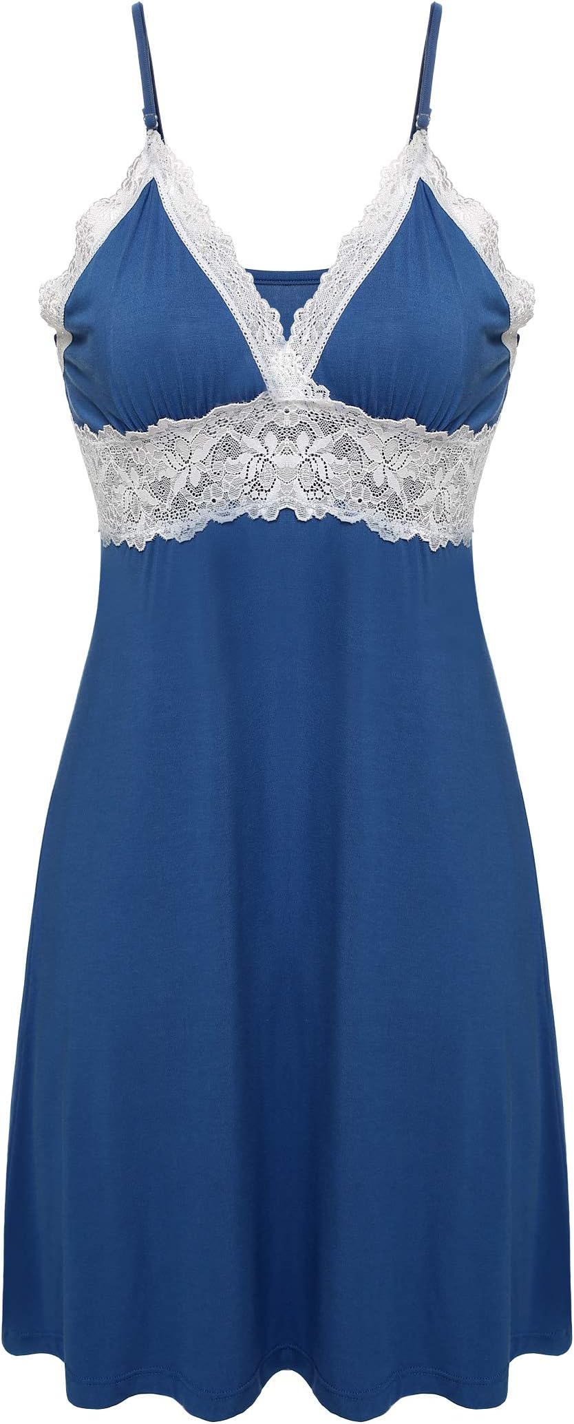 Sleepwear Womens Chemise Nightgown Full Slip Lace Lounge Dress