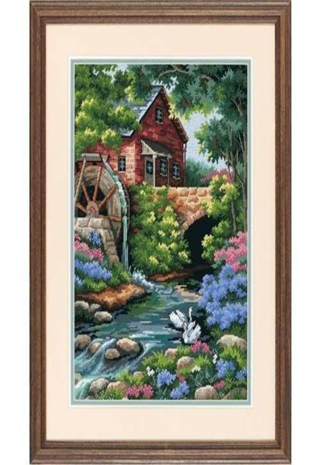 Dimensions Old Mill Cottage, Canvas, Multicoloured, 12 x 16 (30 x 41 cm) — image 1