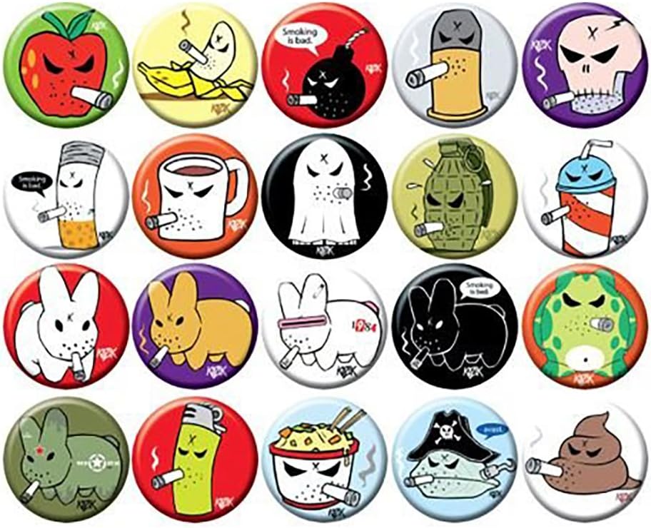 Button Badge Bomb Set of 5 Kozik x Kidrobot