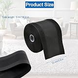 YUANYUU Floor Cable Cover Protector 10cm x 5m Black Nylon Wire Hider Carpet view 2