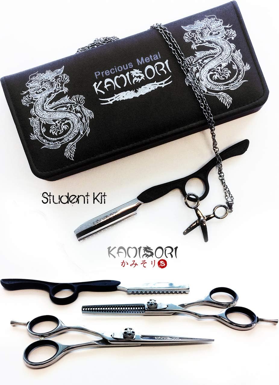Kamisori Student Set 5 5 Hair Shear 25 Tooth Thinner Razor