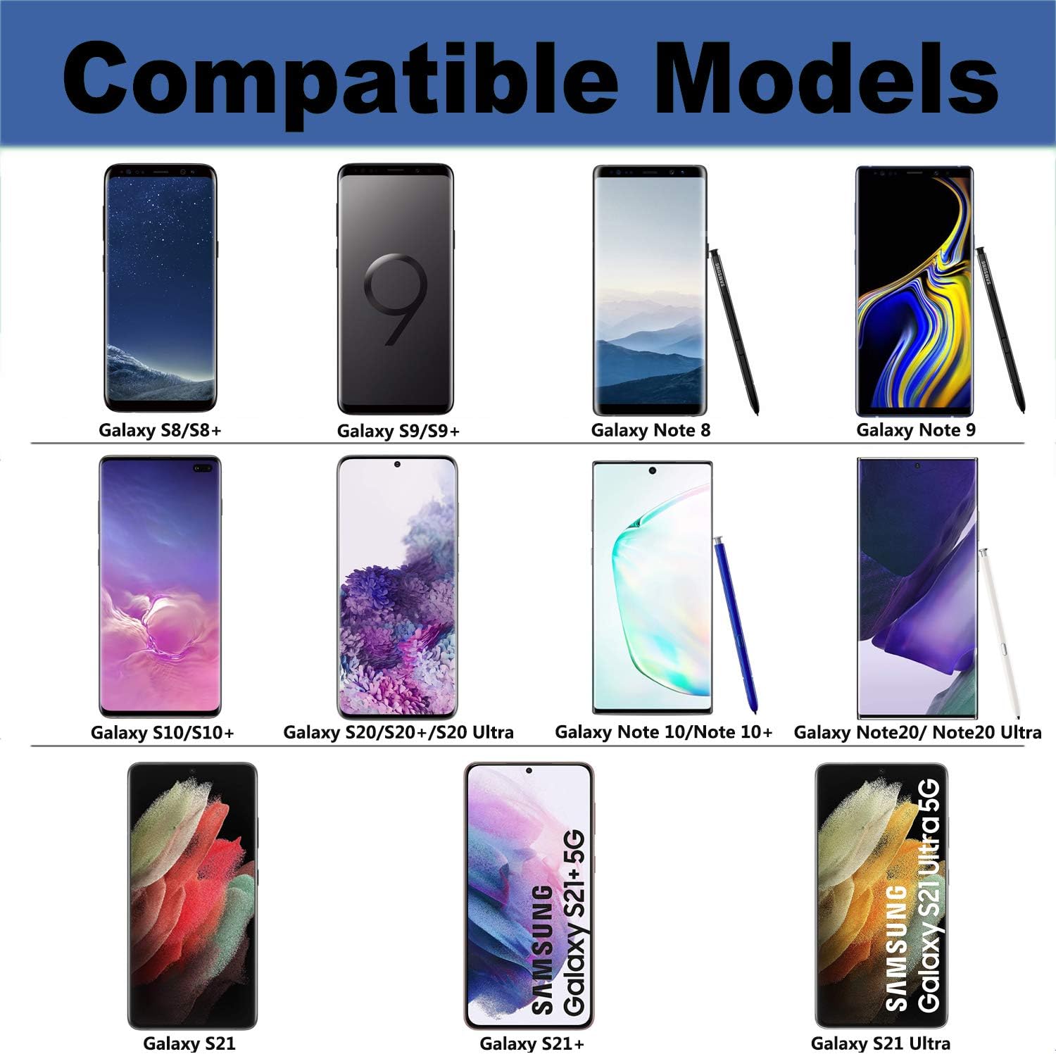 Adaptive Fast Charger kit with USB Type C Cable【6.6 ft】 Compatible with Samsung Galaxy S21/S21 Ultra/S20/S20+/S10/S10+/S10e/S9/S9+/S8/S8Plus/Edge/Active/Note 8/9/10/20 (2 Pack)