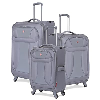 SwissGear 3-Piece Suitcase Set with Spinner Wheels Ethiopia Ubuy