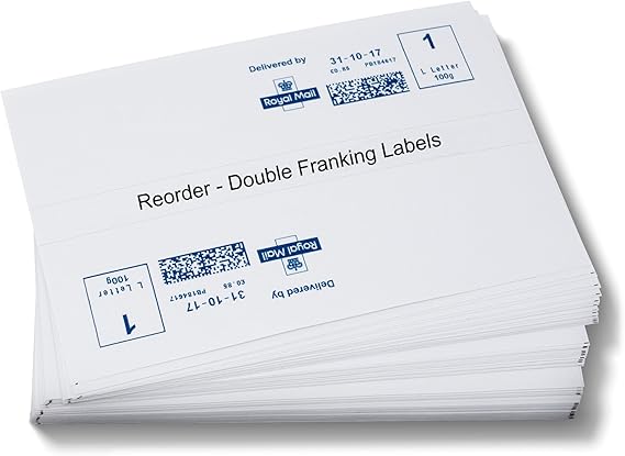 1500 Franking Machine Labels, White Self Adhesive Labels for Pitney ...