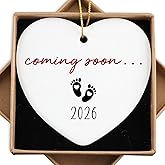 Coming Soon 2026 Babys First Christmas Ornament 2026 New Parents Gifts for Couples Pregnancy Announcement Ornament Expecting Parents to Be Unique Gifts Baby Announcements Ideas for Parents