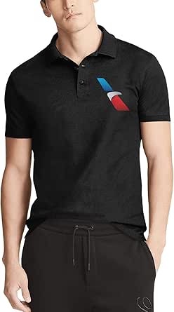Amazon.com: COOLGOOD American-Airlines-Logo- Male Classic Polo Shirt Summer Quick-Drying Shirts 