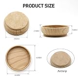 Lookka Felt Floor Cups 60mm Round Non Slip Floor Protectors for Chair Legs view 2