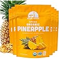 Mavuno Harvest Pineapple Dried Fruit Snacks | Organic Dried Pineapple Chunks| Gluten Free Healthy Snacks for Kids and Adults | No Sugar Added, Vegan, Non GMO, Direct Trade | 2 Ounce, Pack of 6