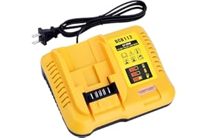 GONOCOP DCB112 Battery Charger Replacement for De-Walt 12V 20V and 60V MAX Lithium-Ion Battery DCB201 DCB200 DCB612 DCB609-2 DCB609 DCB606 DCB606-2 DCB208 DCB206 DCB206-2 DCB204 DCB203 DCB126 DCB127