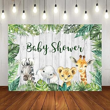 woodland baby shower backdrop
