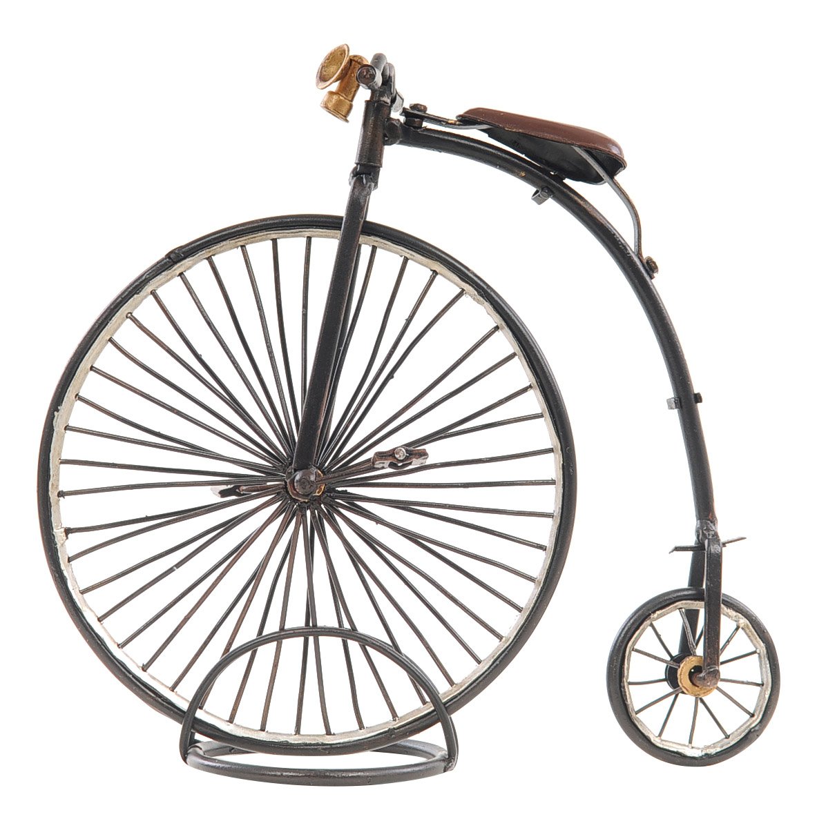 Old Modern Handicrafts 1870 The High Wheeler-Penny Farthing Collectible, 9.5" x 3.5" x 8.5", Black