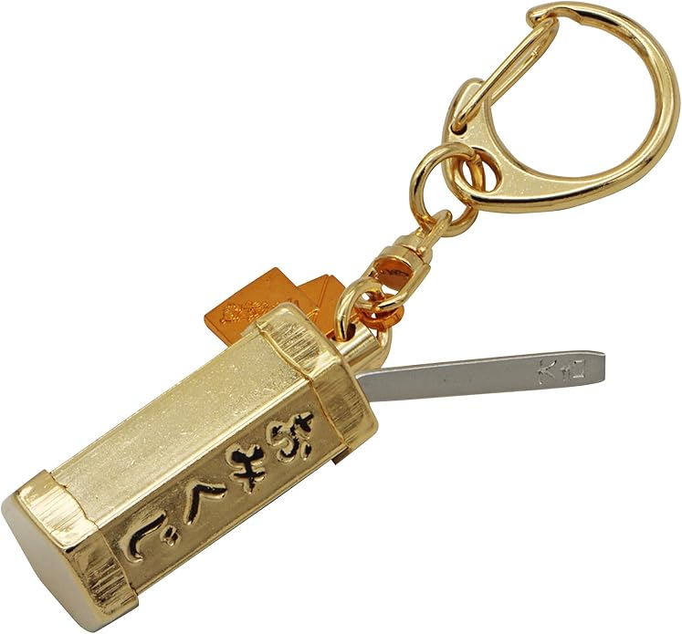 Amazon Co Jp 懐かしいおみくじお守り キーホルダー 金 振ると大吉 吉 凶など占えます 神社で祈願済み ジュエリー