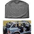 Upgraded Car Hard Top Storage Bag Fit for Ford Bronco 2021 2022 2023 4-Door, Portable Freedom Panel Storage Bag for Roof Panel Over Rear Row Seat, Rear Hardtop Organizer Bag 1Pc
