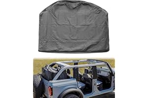 PNYZIK Upgraded Car Hard Top Storage Bag Fit for Ford Bronco 2021 2022 2023 4-Door, Portable Freedom Panel Storage Bag for Roof Panel Over Rear Row Seat, Rear Hardtop Organizer Bag 1Pc