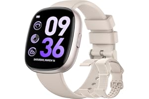 Sanorum Smart Watches for Women Men with Call: Fitness Trackers with 24-Hour Heart Rate SpO2 Sleep Monitor 120+ Sport Mode 5ATM Waterproof Smartwatch Compatible with iPhone Android Phones Starlight