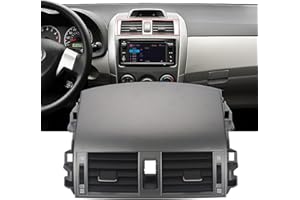 ZONFANT Upgrade Adjustable Air Volume Center Dash A/C Outlet Air Vent Panel With Hand Wheels Compatible With 2008-2013 Corolla, Replace#55670-02160 55663-02060