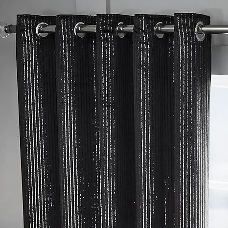 Tony S Textiles Velvet Sparkle Glitter Stripe Fully Lined Ring Top