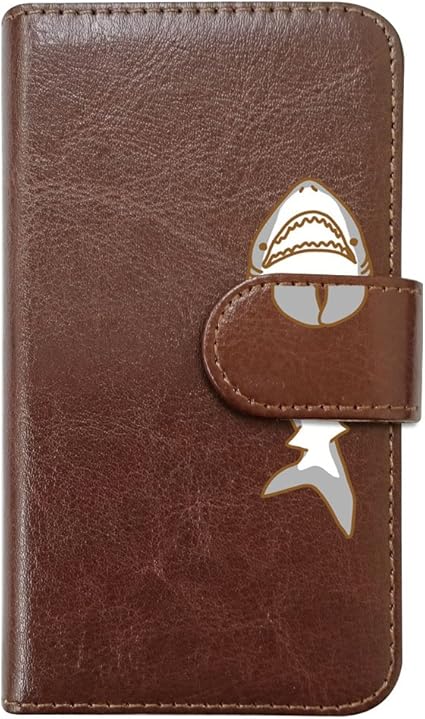 Amazon Moimoikka Galaxy S9 Sc 02k Scv38 ギャラクシーs9 手帳型 スマホ ケース サメ 動物 キャラクター かわいい ブラウン 魚 鮫 アニマル ダイアリータイプ 横開き カード収納 フリップ カバー スマートフォン モイモイッカ もいもいっか Sslink ケース