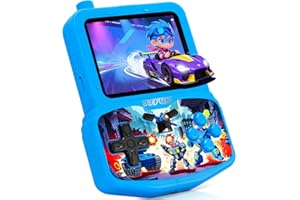 Handheld Game Console for Kids, Preloaded 220 Retro Games, 3.5'' HD IPS Screen Brightness Adjustable, Rechargeable, One-Touch