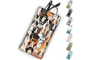 Mcapirivo Soft Sunglasses Eyeglass Glasses Case,7x3.5inch Portable PU Leather Squeeze Top Holder Bag Pouch for Women Men