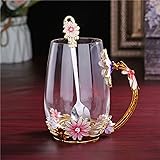 Tea Cups Coffee Mug Cups Clear Glass With Spoon Set