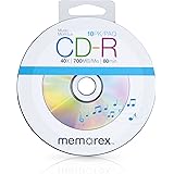 Memorex 99055 40x 700MB 80 Min Music CD-R Discs, 10 Pack