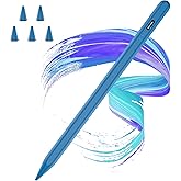Stylus Pen for iPad 2018-2025 with Palm Rejection,Faster Charge,Tilt Sensitivity iPad Pencil Compatible with A16/10th/9th/8th/7th/6th,Pro 11/13in (M4),Air M3/M2/5th/4th,Pro 11/12.9in,Mini 6/5 (Blue)