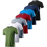 Boyzn 1, 3, 5 or 7 Pack Men's Workout Running Shirts, Dry Fit Moisture Wicking T-Shirt, Gym Athletic Short Sleeve Tee Shirts