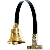 ANTIQUANA Door Chime for Business When Entering - Shopkeepers Bell for Door Opening - Door Bell for Door Opening Solid Brass Metal Door Bell for Business Entry - Door Entry Chime Bell Ringer