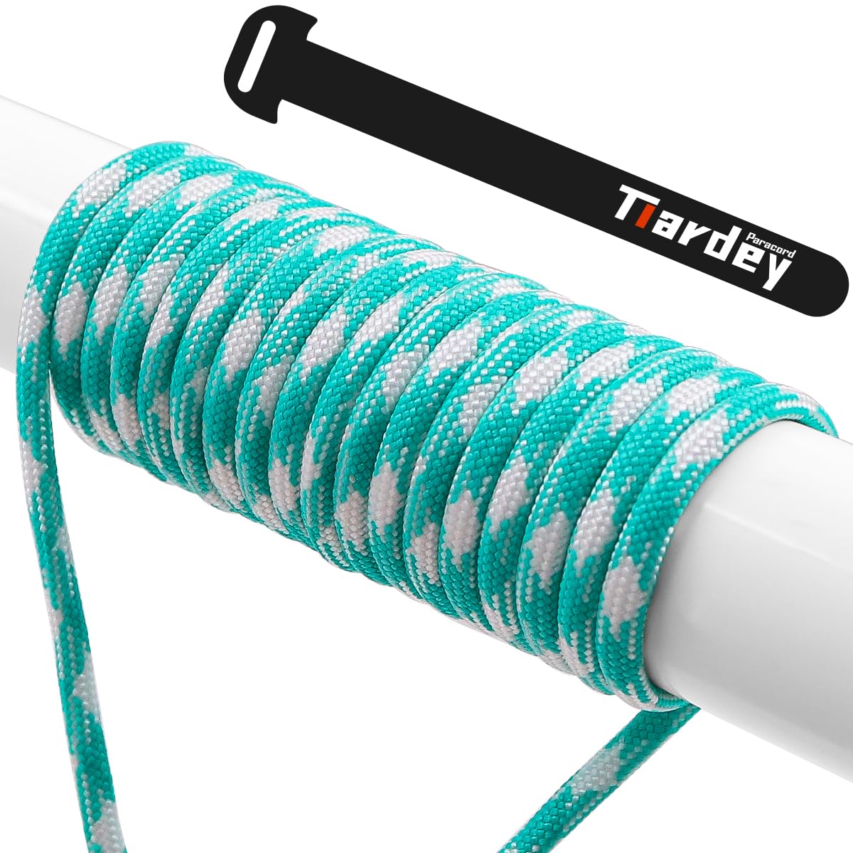 Tiardey PPF-049 Paracord 4mm 100ft (31m) 7 Core Strand,Tear-resistant,Nylon Cord,Mil Spec Type III Paracord,Holds up to 250kg for Outdoor Survival Camping