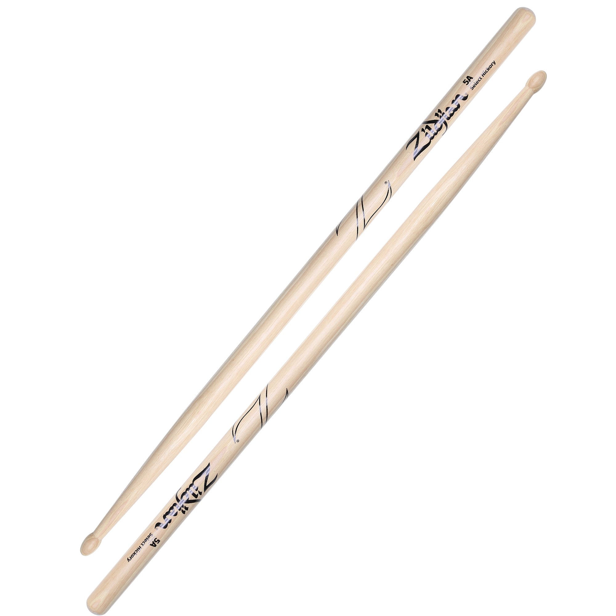 Zildjian Z5A 5A Acorn Neon Yellow Drumsticks, Hickory