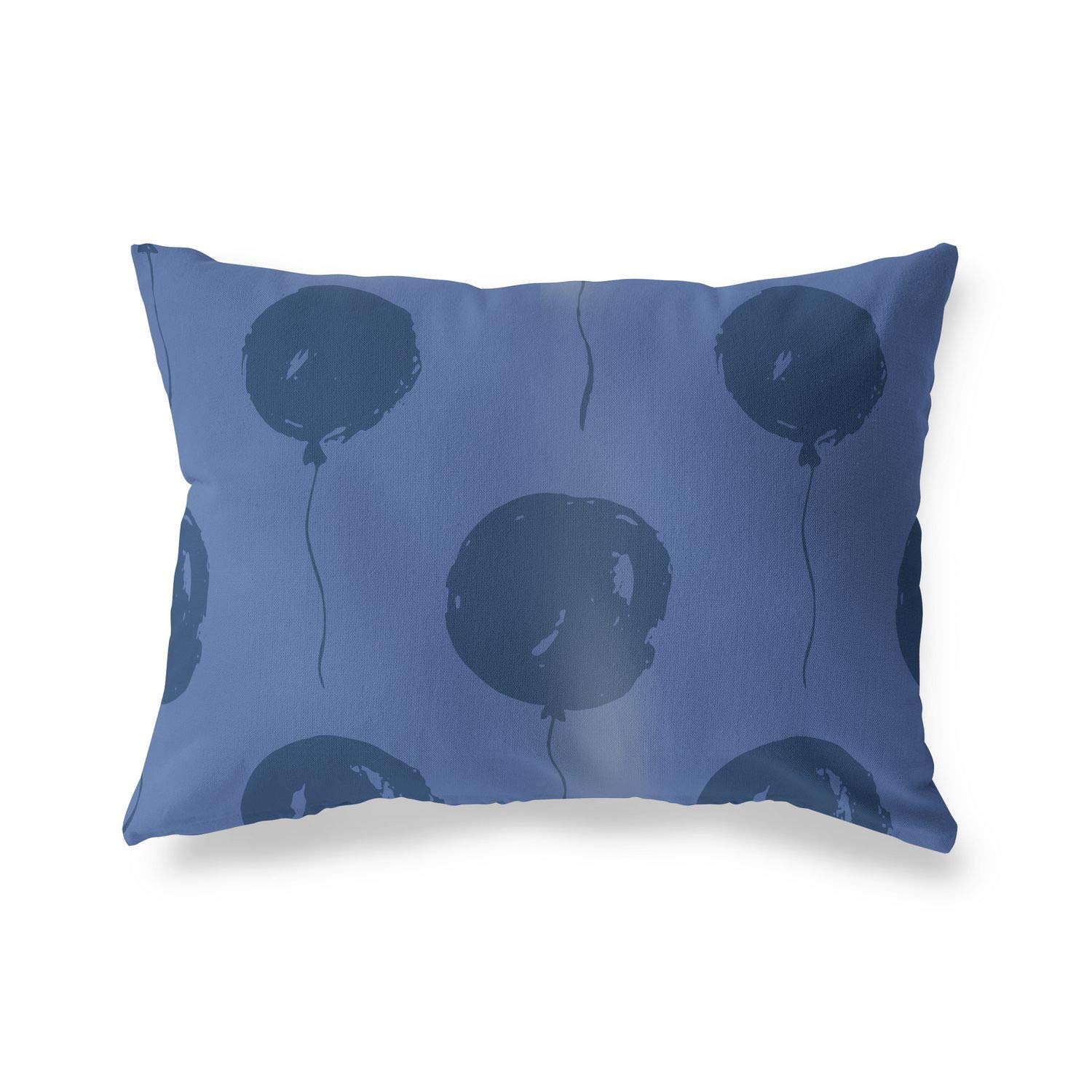 BonaMaison Decorative Cushion Cover, Blue Throw Pillow Covers, Home Decorative Pillowcases for Livingroom, Sofa, Bedroom, Size: 45X60 Cm - Designed and Manufactured in Turkey