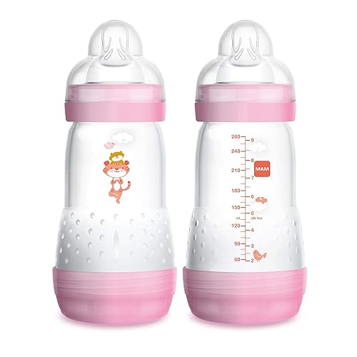 MAM Easy Start Anti-Colic Baby Bottle oz, Medium Flow, Breastfeeding-Like  Silicone Nipple Bottle, Reduces Colic, Gas, Reflux, Easy-to-Clean,
